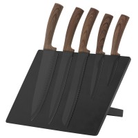 6pcs hot selling kitchen knife set with magnetic block