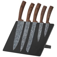 6pcs hot selling kitchen knife set with magnetic block