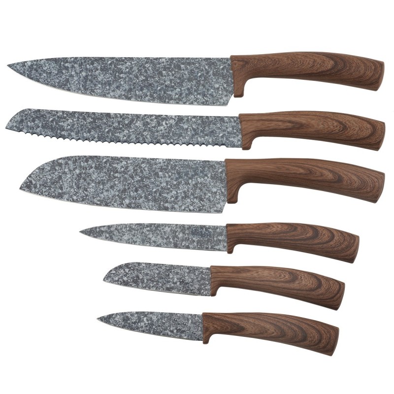 6pcs hot selling kitchen knife set with magnetic gift box图2