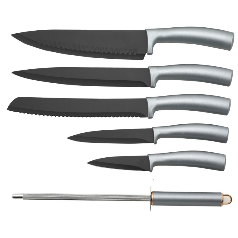 7pcs hot selling kitchen knife set with block图2