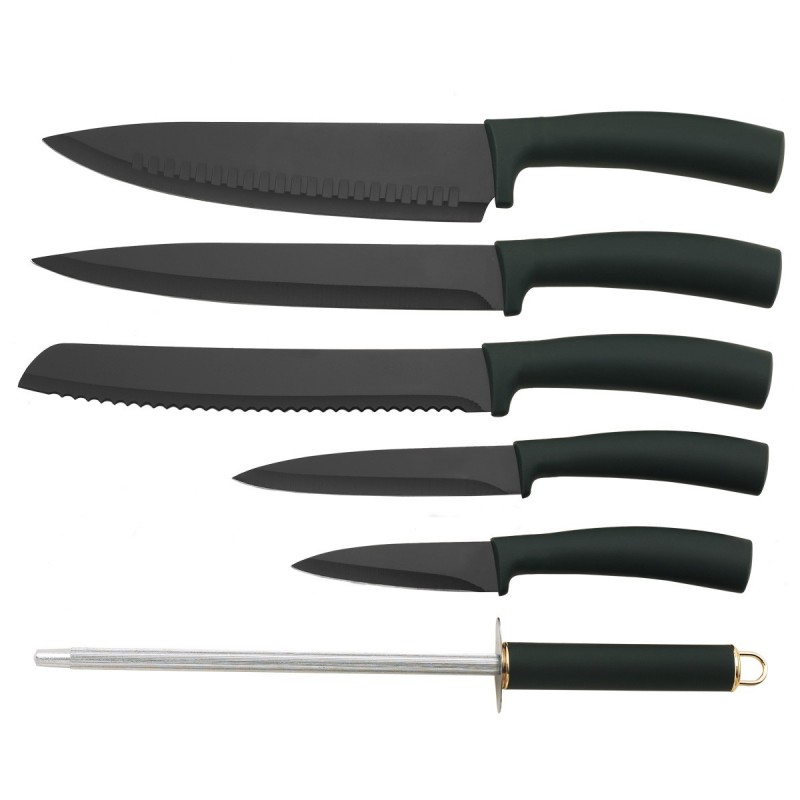 7pcs hot selling kitchen knife set with block图3