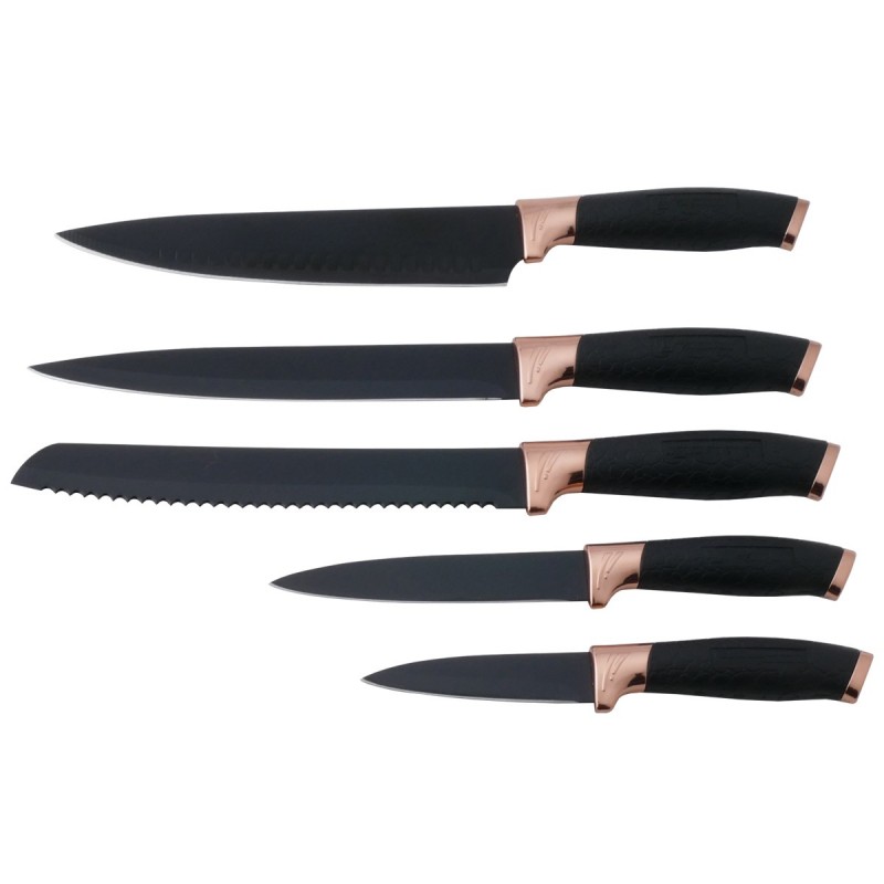 6pcs hot selling kitchen knife set with acrylic stand图2