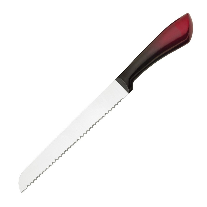6pcs hot selling hollow handle knife set with gradient color with stand图5
