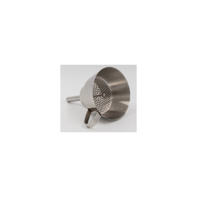 High quality of 18/8 stainless steel 9cm Round Funnel with Strainer图2