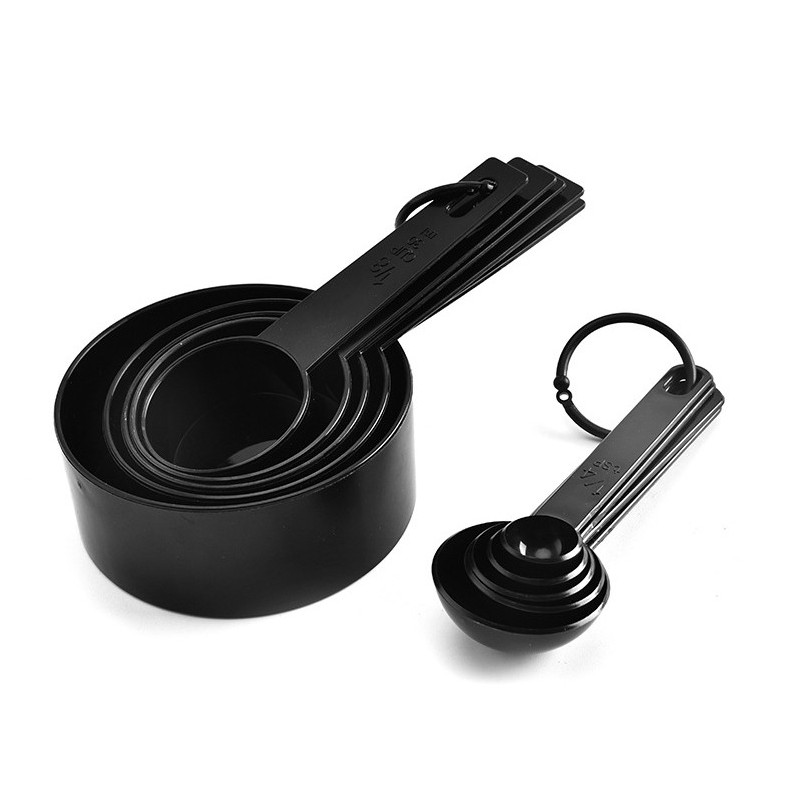 10piece black plastic measuring cups and measuring spoons图6