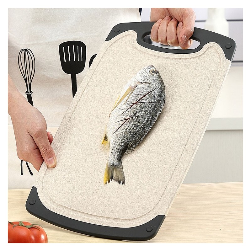 Amazon hot selling different color eco-friendly kitchen wheat straw 3pcs chopping board set图4