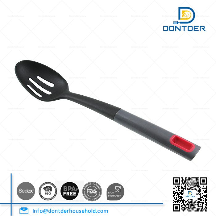 D00219 Nylon Slotted Spoon with Colorful Handle2