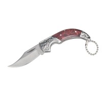 Mini Folding Pocket Knife, Steel Bolster and Color Handle