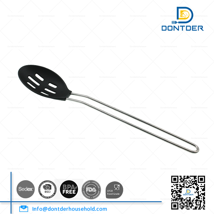 D00234 Nylon Slotted Spoon with Wire Handle H28.3.