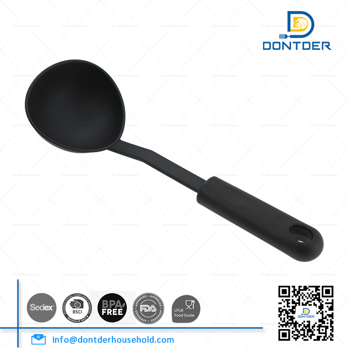 D00118 Nylon Soup Ladle with Plastic Handle