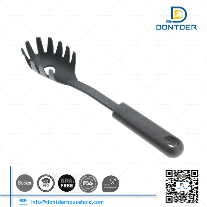 D00121 Nylon Spaghetti Spoon with Plastic Handle