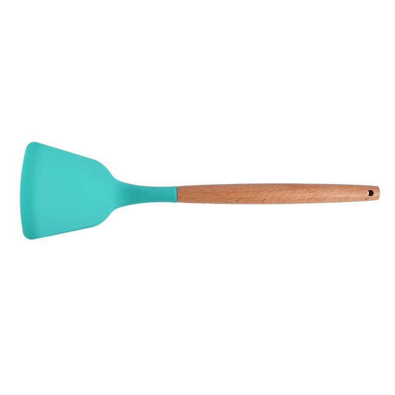 Hot Sale 12PCS China Wood Handle Silicone Kitchen Utensils For Cooking图5