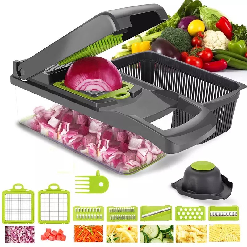 Onion Cutter Food Fruit Vegetable Tools Meat Grinders Mini Vegetable Chopper multifunctional Kitchen图6