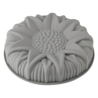 Non-Stick Flower Shape Silicone Cake Bread Pie Flan Tart Molds Large Round Sunflower