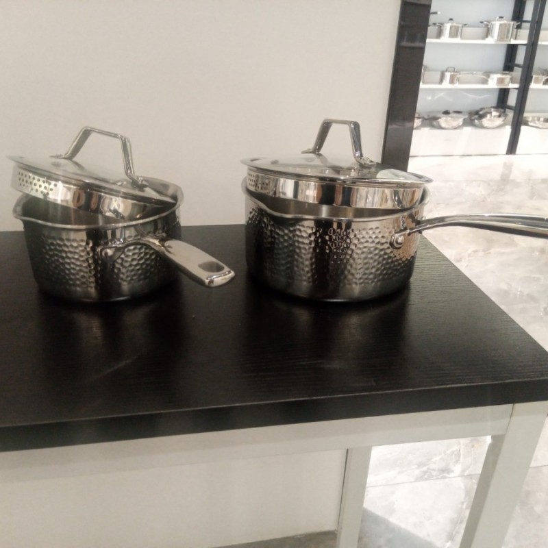 tri-ply stainless steel , hammer , pour cover , induction图2