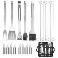 Stainless steel barbecue set Amazon Oxford bag barbecue utensils, outdoor home BBQ combination barbe