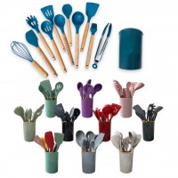 Silicone kitchenware 12 pieces 1 set of silicone kitchen accessories Cooking tools kitchen utensils 