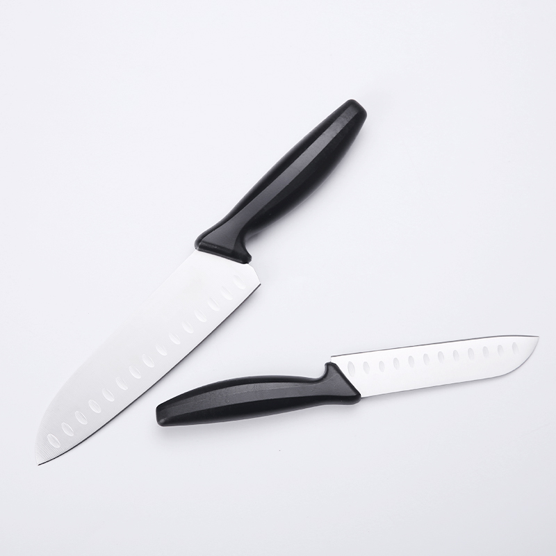 Wholesale Stainless Steel Cutlery Kitchen Best Santoku Knife Set Chef Knives Set 2pcs Multi Purpose 图2