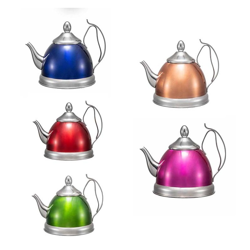 New product 1.0 liter eco friendly water pot electric stainless steel tea pot kettle图2