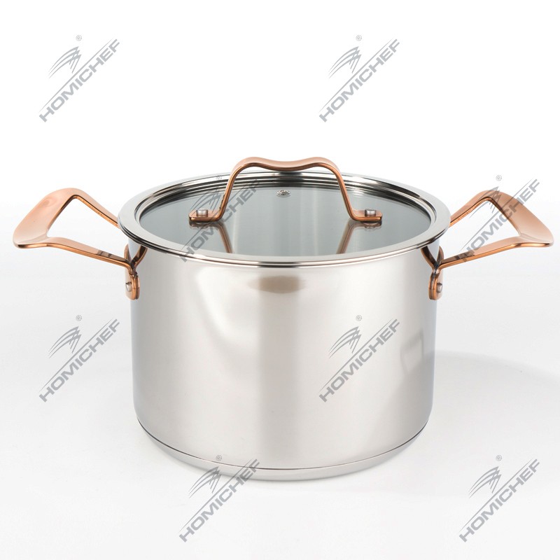 Angel's wing stainless steel  cookware set图4