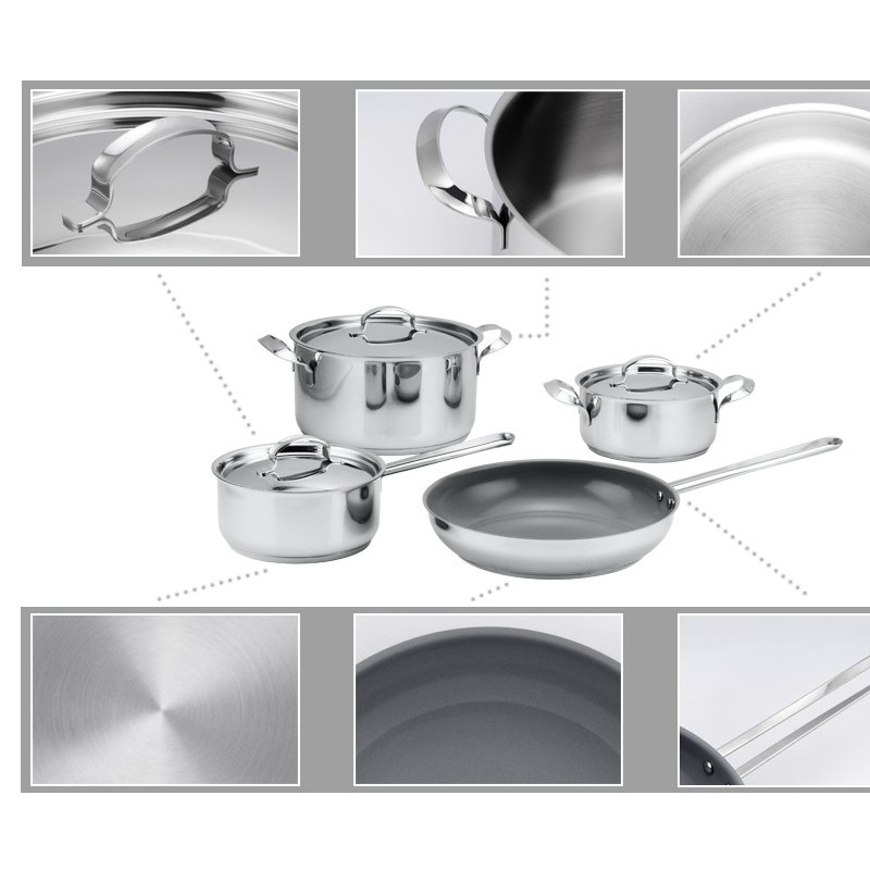 SA18107 Stainless steel cookware set图3
