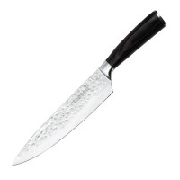 8" Damascus knife: 2.2mm, material: s/s 18/0 and color wood handle, 1pc/eva tray + gift box