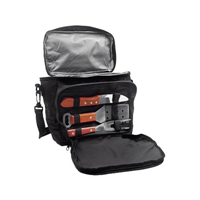 3pcs bbq set with cooler bag: 27x14x20cm, 1set/color box