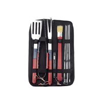 9pcs bbq set: 39x14cm, 0.7kgs, 1set/hangtag