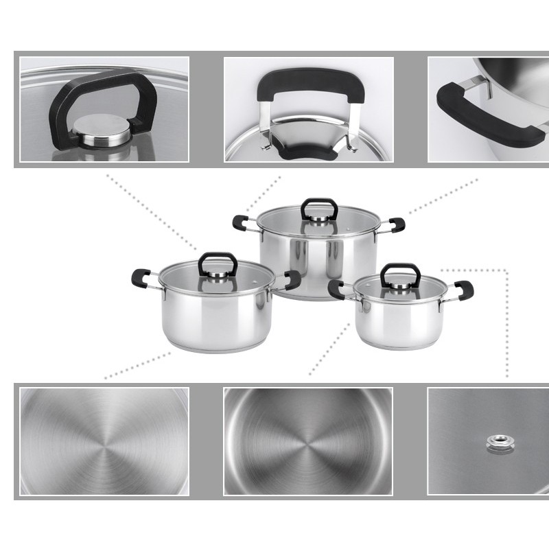 SA18108 Stainless steel cookware set图2