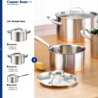 CO1 Copper base series 6 pcs cookware set