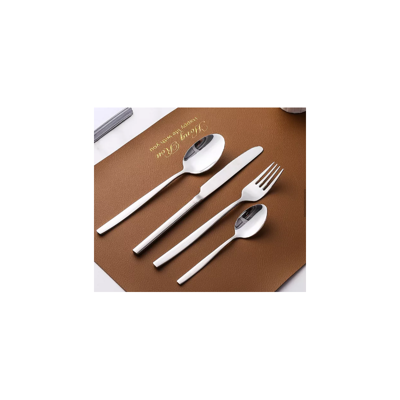 Wholesale hot style stainless steel flatware set knife spoon fork set sliver cutlery set for wedding图2