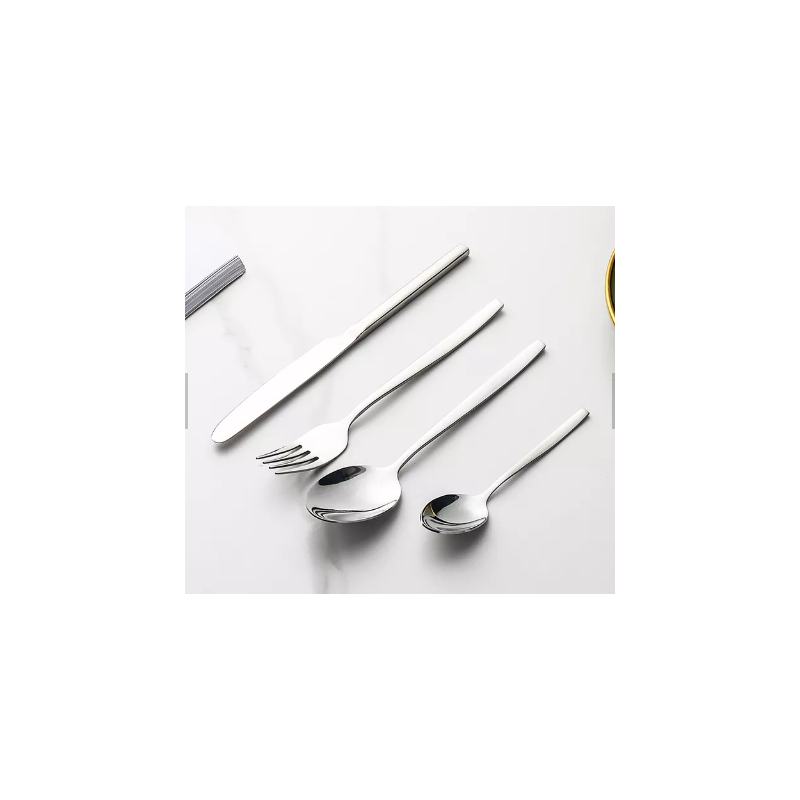 Wholesale hot style stainless steel flatware set knife spoon fork set sliver cutlery set for wedding图4