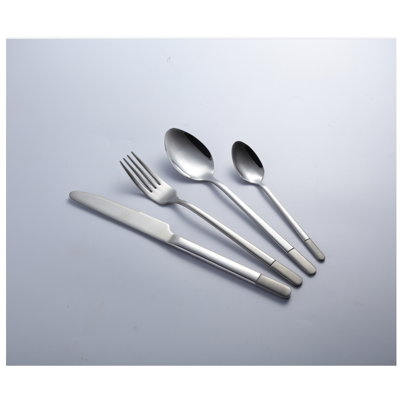 Amazon top seller wholesale 1810 304 silver cutlery set stainless steel gold-plated wedding flatware图5