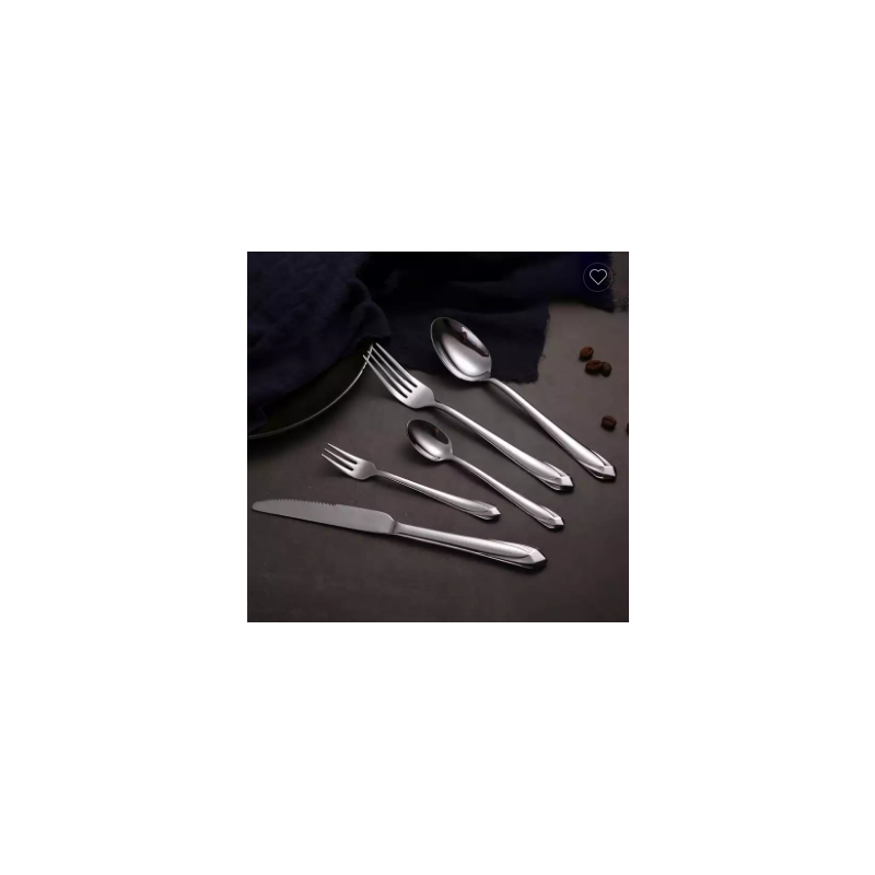 Wholesale 430 stainless steel unique restaurant flatware set spoons fork knife dining cutlery set图4