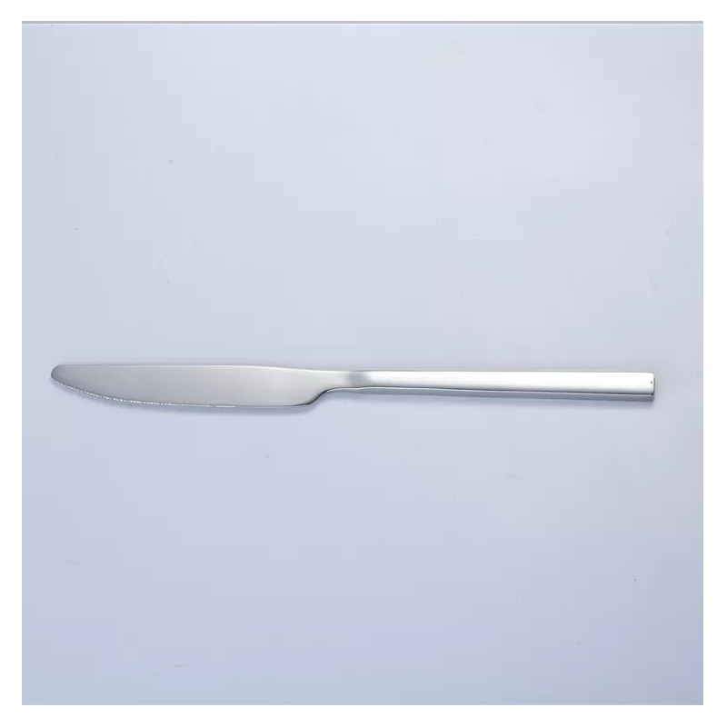 High quality SUS430 mirror polish camping cutlery spoons and knives fork and spoon silverware set fl图4