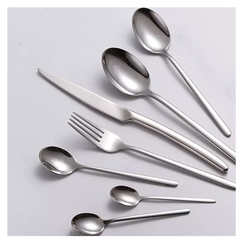 Hot sale wedding stainless steel restaurant flatware silver cutlery set party wedding flatware sets图3