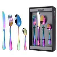 Nice elegant rose gold cutlery hotel stainless steel cutlery set/flatware set Spoon Fork Knife