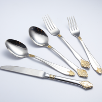 China manufacturers stainless steel high quality gold plated cutlery stainless steel cutlery flatwar