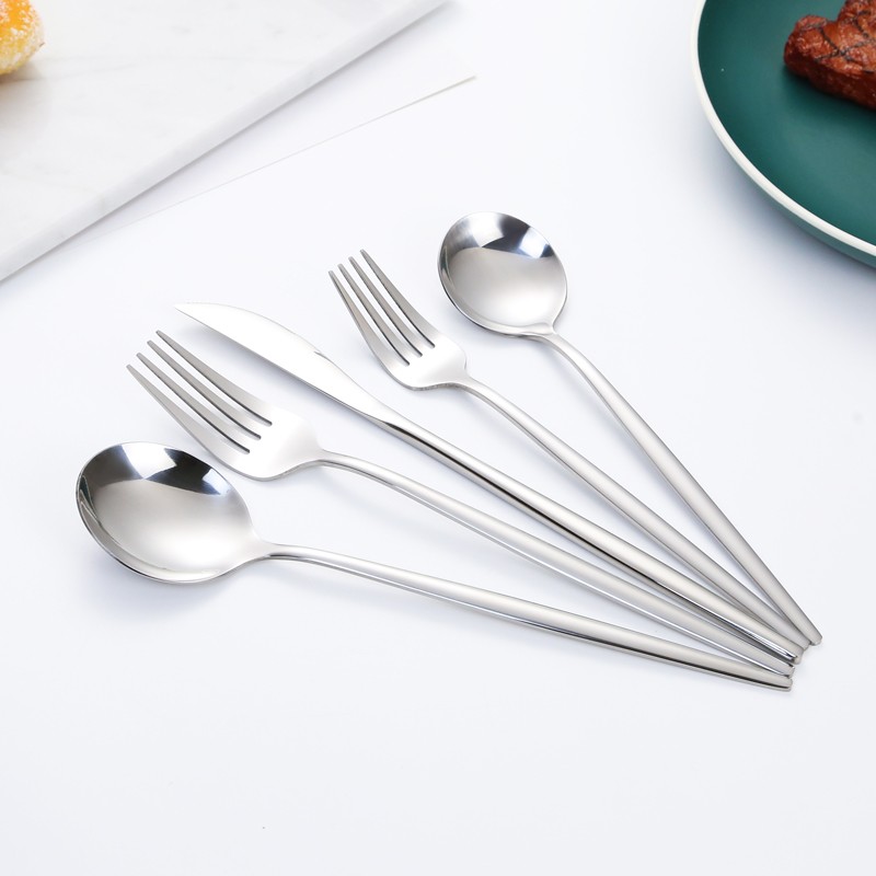 high grade quality stainless steel flatware set fork knife spoon 5 pcs stainless steel cutlery set图4