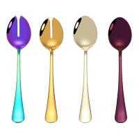 18/0 stainless steel salad spoon fork/serving spoon/fork