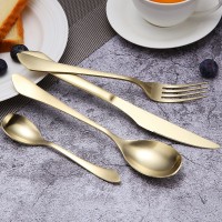 Wholesale fork knife and spoon set rose gold cutlery luxury high quality stainless steel flatware