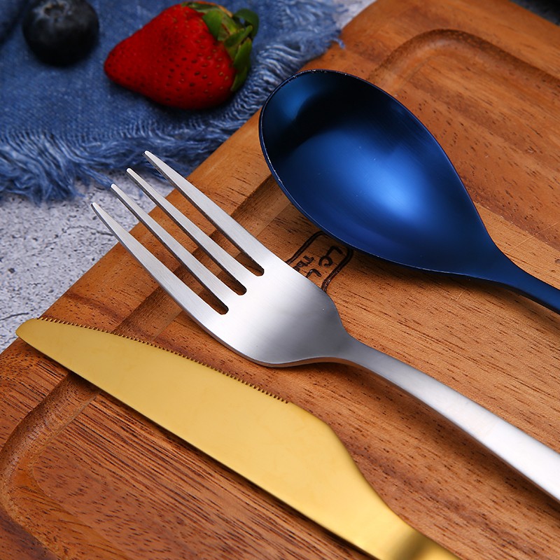 Bulk Gold Plated Stainless Steel Cutlery Set, Kitchen Fork Spoon Knife Cutlery图4