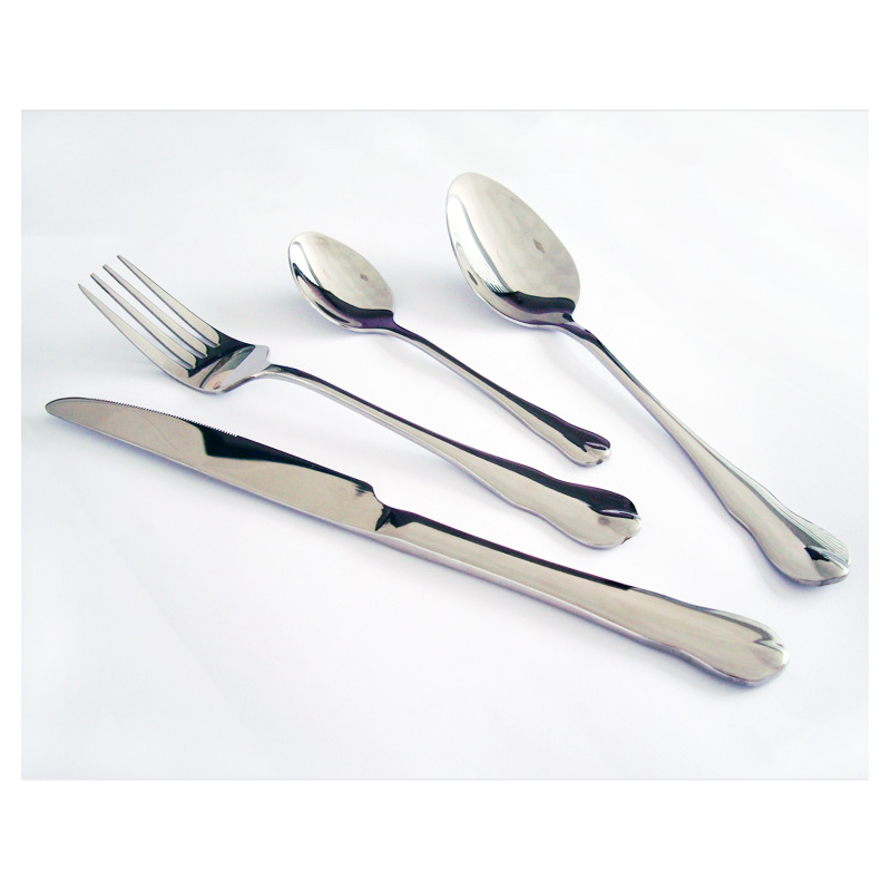 Jieyang Factory direct selling Regular Model 201 Stainless Steel Cutlery Set Dinner Knife Fork Spoon图2