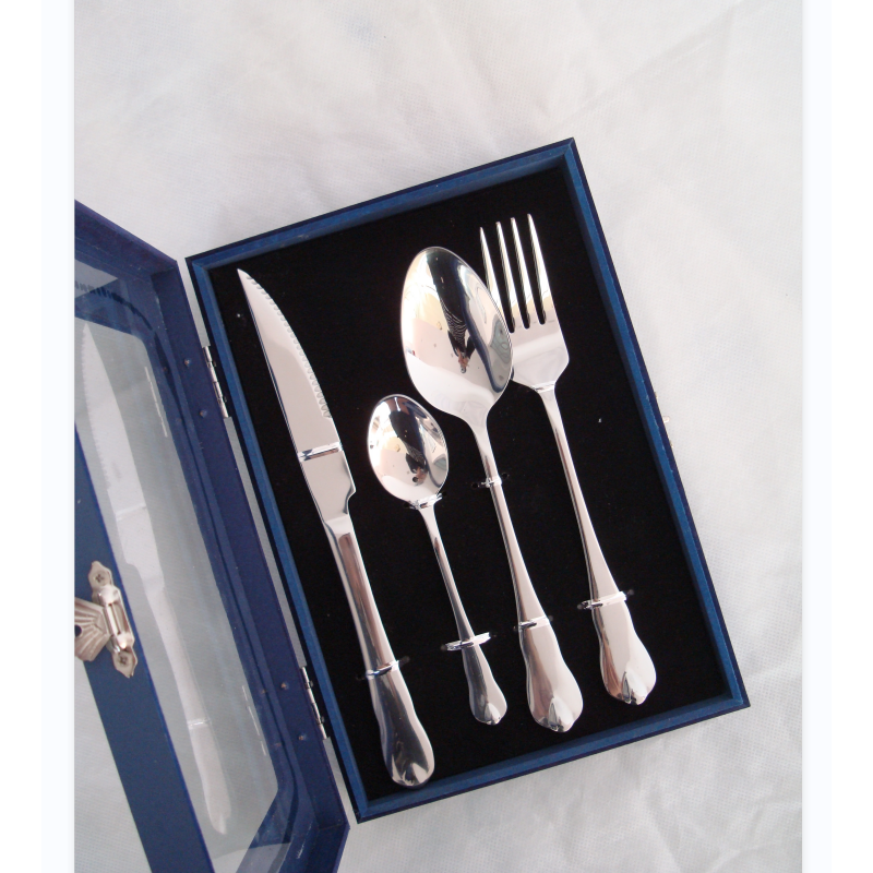Jieyang Factory direct selling Regular Model 201 Stainless Steel Cutlery Set Dinner Knife Fork Spoon图3
