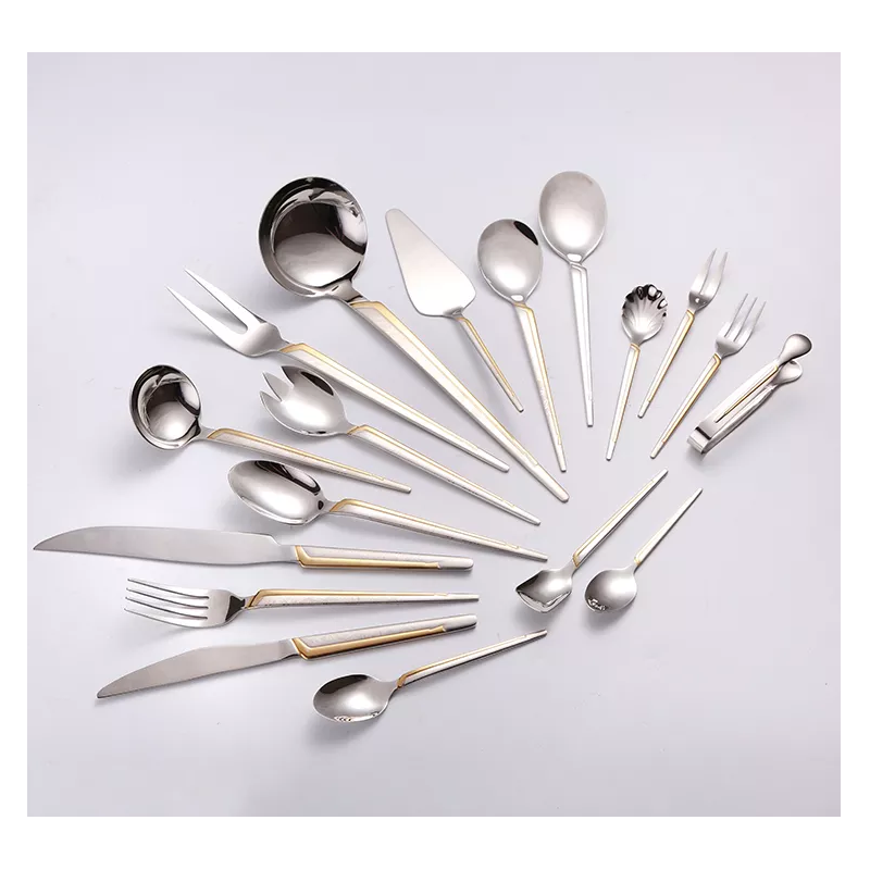 OEM high quality stainless steel 201 cheap home spoon fork knife cutleries 72pcs cutlery set图2