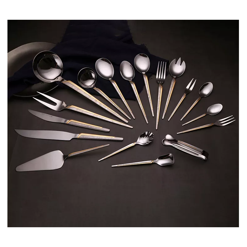 OEM high quality stainless steel 201 cheap home spoon fork knife cutleries 72pcs cutlery set图3