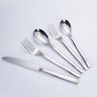 Thick materials easy to clean antiskid silverware succinct practical stainless steel cutlery set who