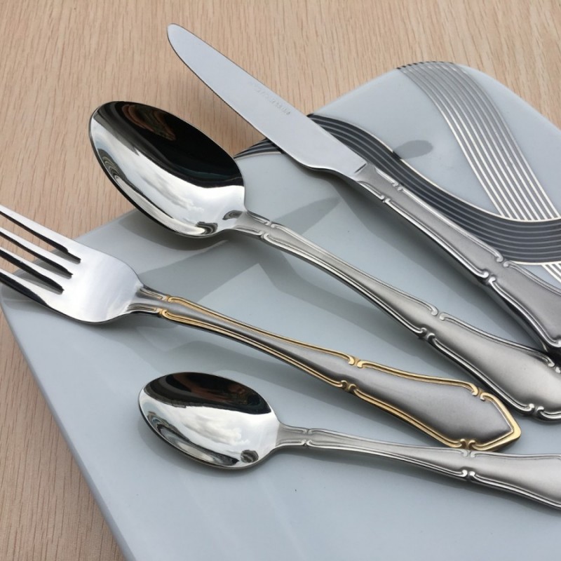 High grade royal wedding stainless steel cutlery set for hotel luxury vintage silverware set图4