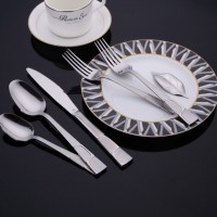Western Style Festival Party Wedding Hotel Dinner Spoon Nordic Cutlery Fruit Fork Knife Stainless St