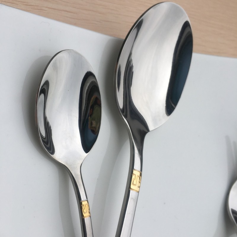 Wholesale Cheap flatware gold plated cutlery set , spoon fork knife cutlery set图3